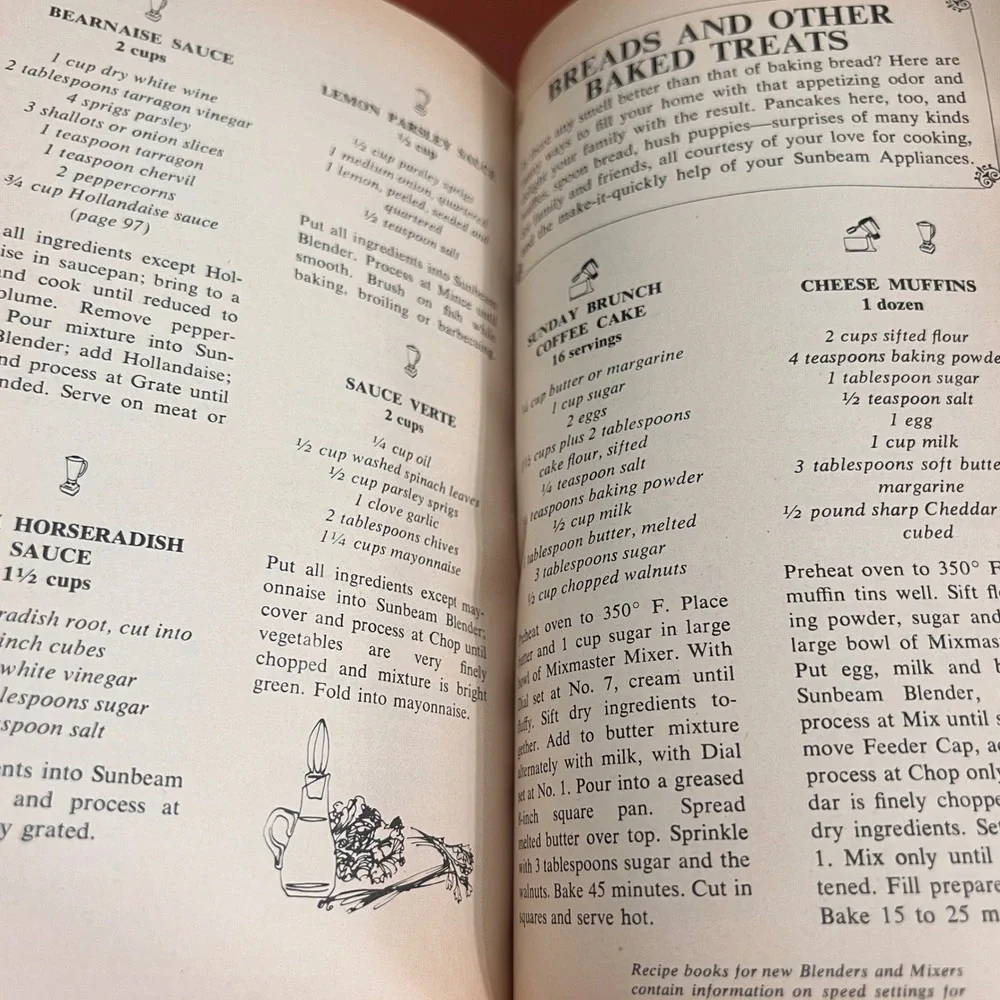 Vintage 1970 Sunbeam Vista Portable Electric Cookery Cookbook Instruction Manual